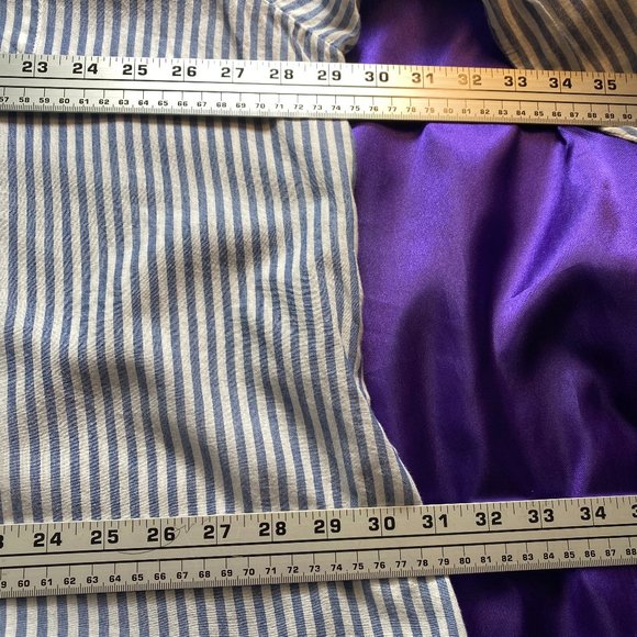 📌Hester & Orchard Classic Striped Button down Blouse with Roll up sleeves - Picture 13 of 16